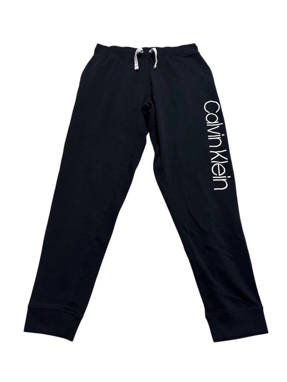 Calvin Klein Women’s Black Jogger Pants with White Logo